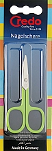 Парфумерія, косметика Нігтьові ножиці, вигнуті, 8 см, салатові - Credo Solingen Pop Art
