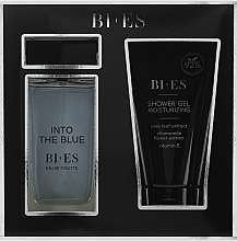 Духи, Парфюмерия, косметика Bi-Es Into The Blue Set - Набор (edt/90ml + sh/gel/150ml)