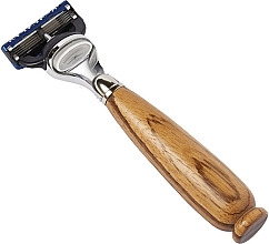 Парфумерія, косметика Станок для гоління - Acca Kappa Razor Zebra Wood Handle Gilette Fusion Blade