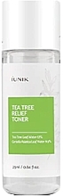 Парфумерія, косметика Заспокійливий тонер із чайним деревом - iUNIK Tea Tree Relief Toner (міні)