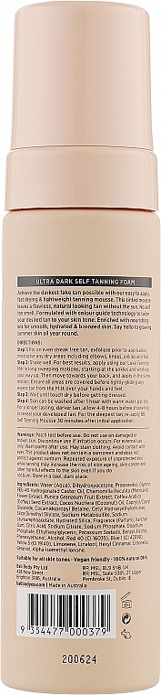Ультратемный мусс автозагар для тела - Bali Body Self Tanning Mousse Ultra Dark — фото N2