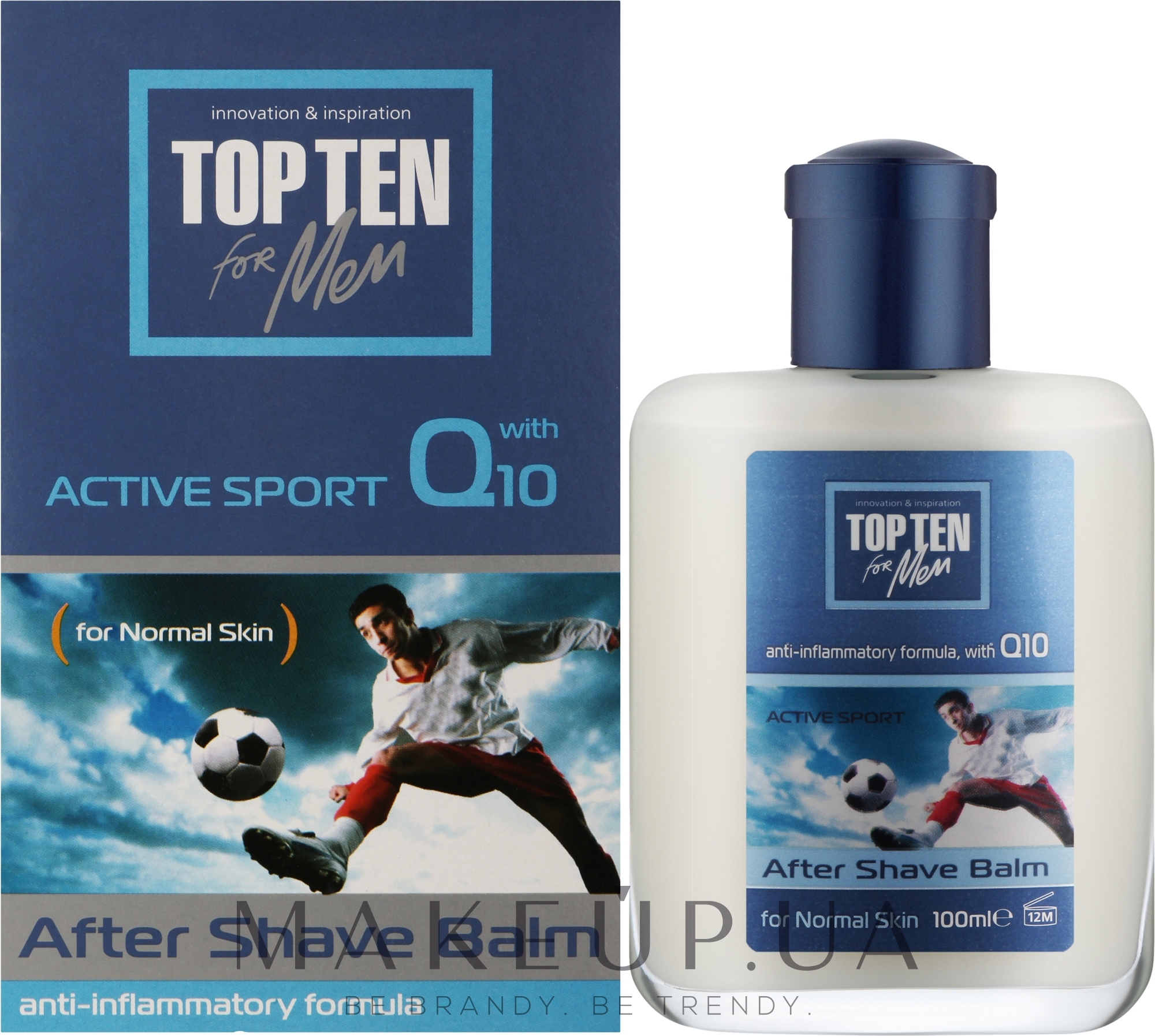 Бальзам після гоління "Active Sport Q10" - Top Ten For Men After Shave Balm — фото 100ml