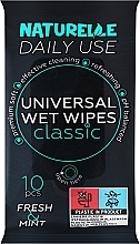 Влажные салфетки универсальные "Classic", 10 шт. - Naturelle Universal Wet Wipes — фото N1