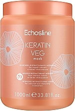 Маска для поврежденных волос - Echosline Keratin Veg Mask — фото N2