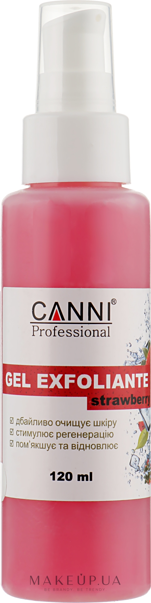 Гель-ексфоліант "Суниця" - Canni Gel Exfoliant Strawberry — фото 120ml
