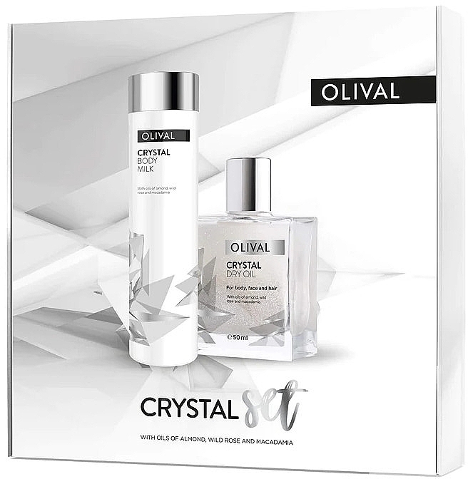 Набір - Olival Crystal Set (b/milk/200ml + b/oil/50ml) — фото N1