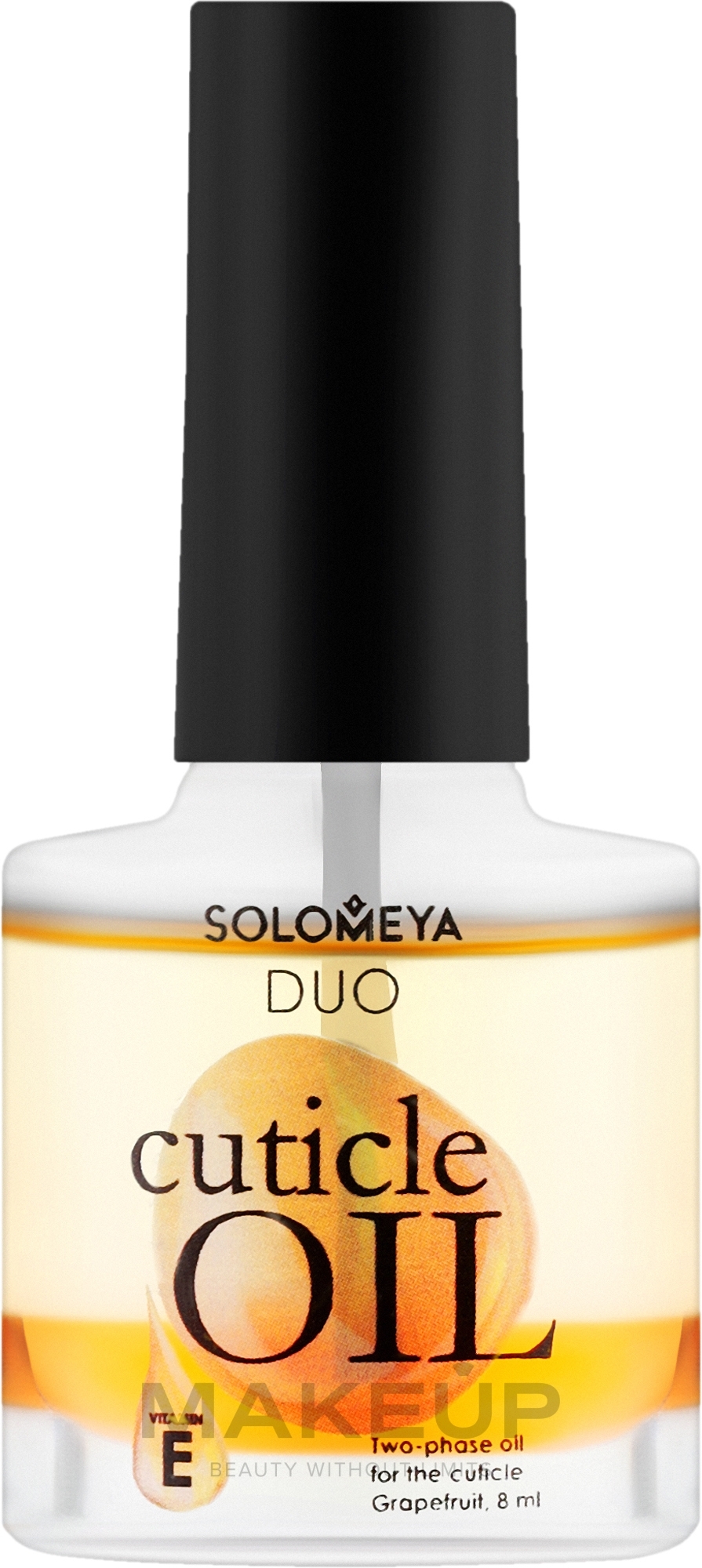 Двофазна олія для кутикули "Грейпфрут" - Solomeya Cuticle Oil — фото 8ml