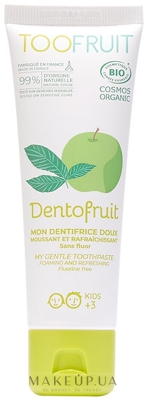 Дитяча зубна паста - Toofruit Dentofruit Doux Bio — фото 60g