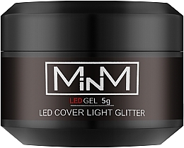 Гель камуфлирующий LED - M-in-M Gel LED Cover Light Glitter — фото N1