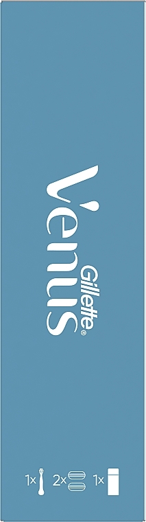 Набор - Gillette Venus Smooth (razor/1pc + refil/2pcs + shave/gel/75ml)  — фото N3