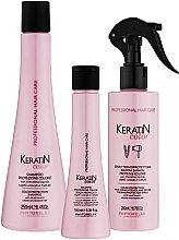 Набор - Phytorelax Laboratories Keratin Color Intensive Hair Treatment Kit (shm/250ml + cond/100ml + h/spray/200ml)  — фото N2