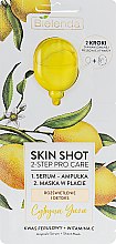 Духи, Парфюмерия, косметика Набор "Лимон" - Bielenda Skin Shot 2-Step Pro Care (ser/3ml + mask/1pcs)