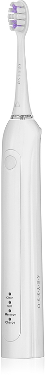 Звукова зубна щітка, біла - Seysso Basic White Sonic Toothbrush — фото N1