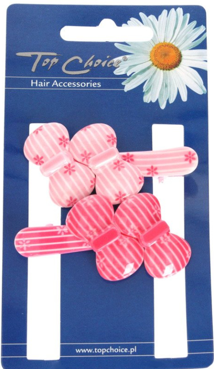 Заколки для волос, 24917, розовая и красная - Top Choice — фото N1