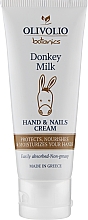 Парфумерія, косметика Крем для рук і нігтів "Ослине молоко" - Olivolio Donkey Milk Hand & Nails Cream