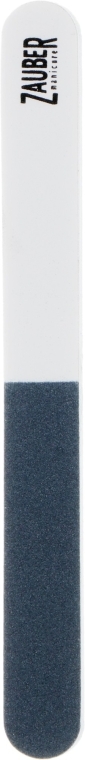Полировка для ногтей 3-х сторонняя, маленькая, бело-черная - Zauber — фото N1