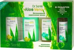 Духи, Парфюмерия, косметика Комплекс "Укрепление" - Dr. Sante Aloe Vera (sh/250ml + con/250ml + gel/150ml + spr/150ml)