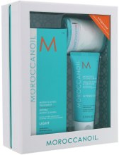 Парфумерія, косметика Набір - Moroccanoil Hair Care (oil/100ml + cr/75ml + band)