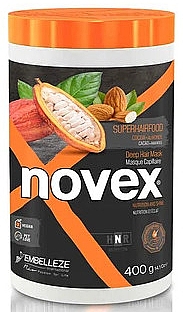 Маска для волос "Какао и миндаль" - Novex SuperFood Cacao & Almond Hair Mask — фото N2