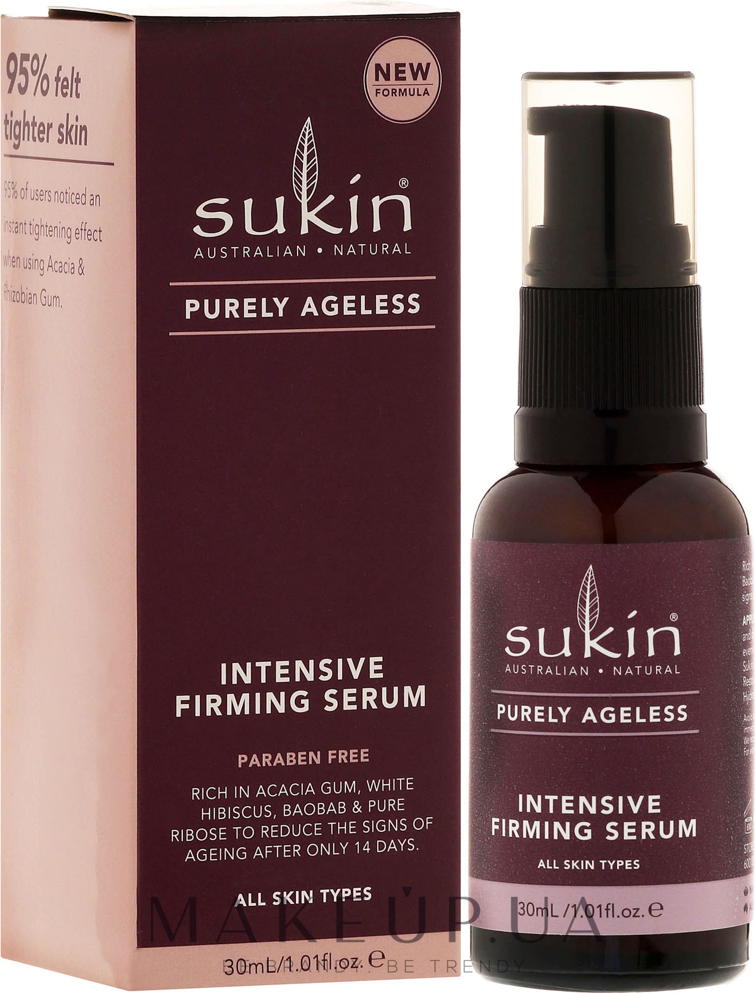 Зміцнювальна сироватка для обличчя - Sukin Purely Ageless Firming Serum — фото 30ml
