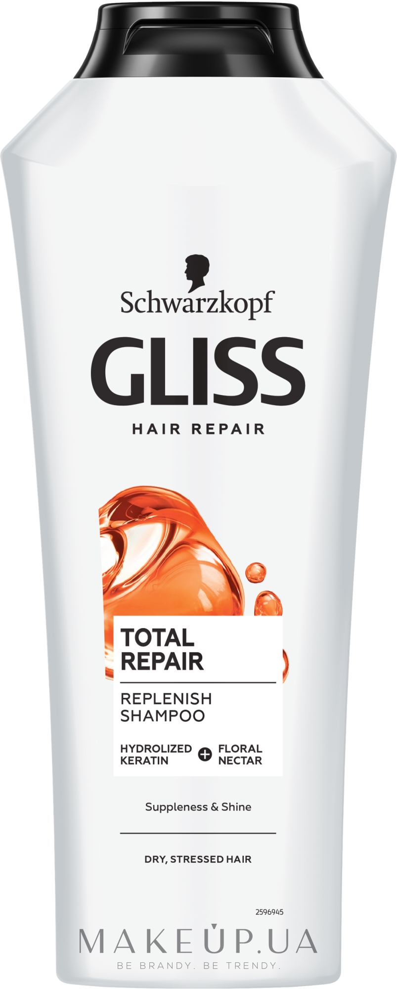Шампунь для сухих и поврежденных волос - Gliss Kur Total Repair Shampoo — фото 400ml