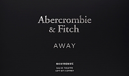 Abercrombie & Fitch Away Man - Набор (edt/100ml + edt/15ml + bag/1pc) — фото N2