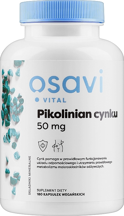 Капсулы "Пиколинат цинка 50 мг" - Osavi Zinc Picolinate 50 Mg  — фото N1