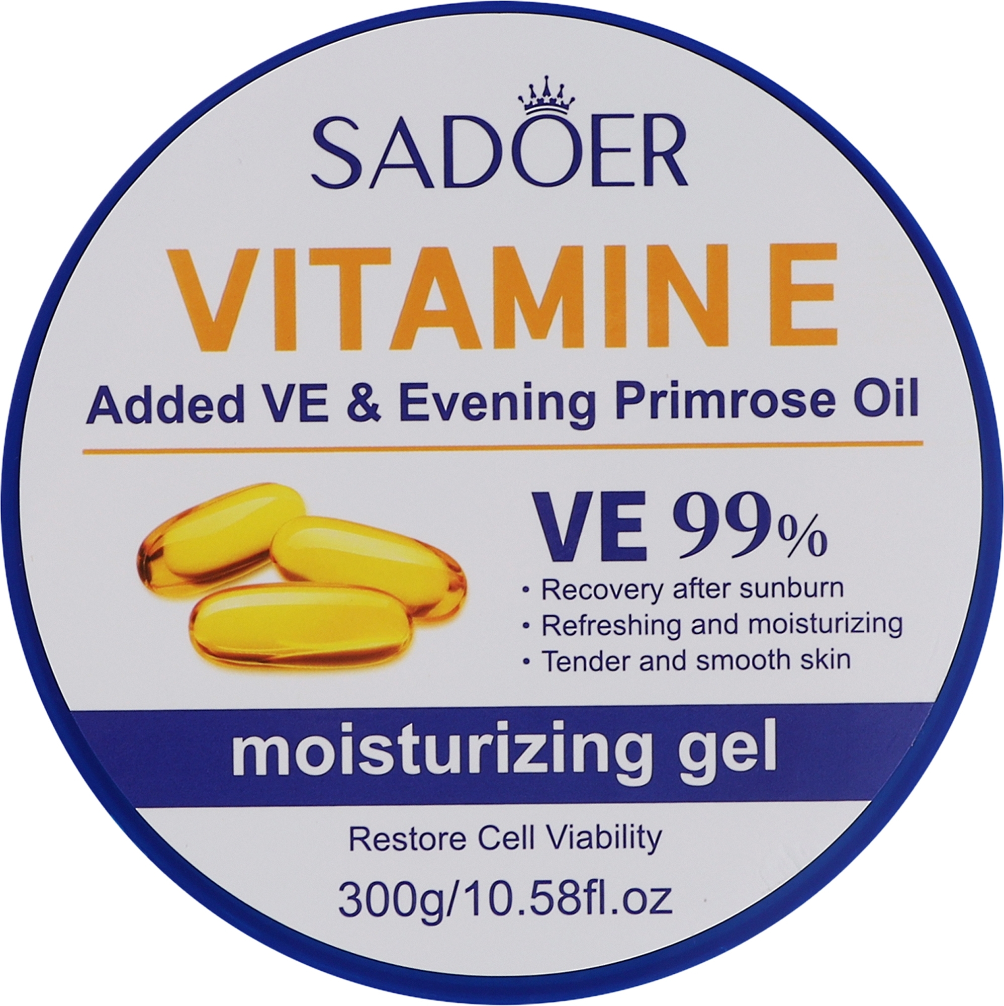 Увлажняющий гель для тела с маслом вечерней примулы и витамином Е - Sadoer Evening Primrose Vitamin E — фото 300g