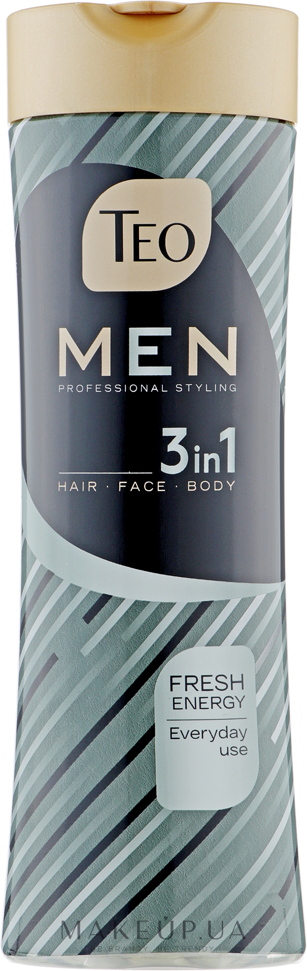Шампунь для чоловіків 3 в 1 - Teo Beauty Men 3 In 1 Shampoo Fresh Energy — фото 350ml