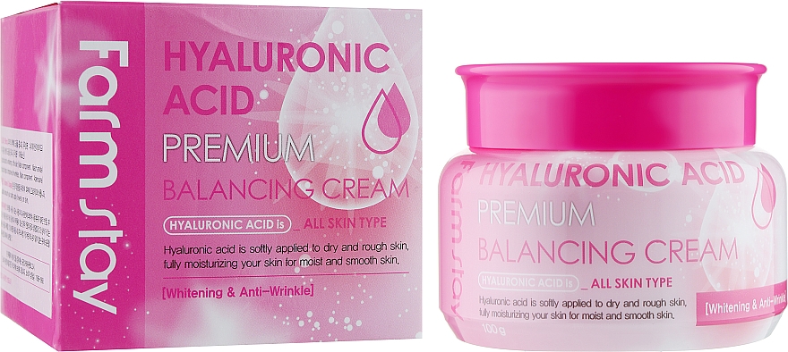 Балансувальний крем для обличчя з гіалуроновою кислотою - FarmStay Hyaluronic Acid Premium Balancing Cream — фото N2