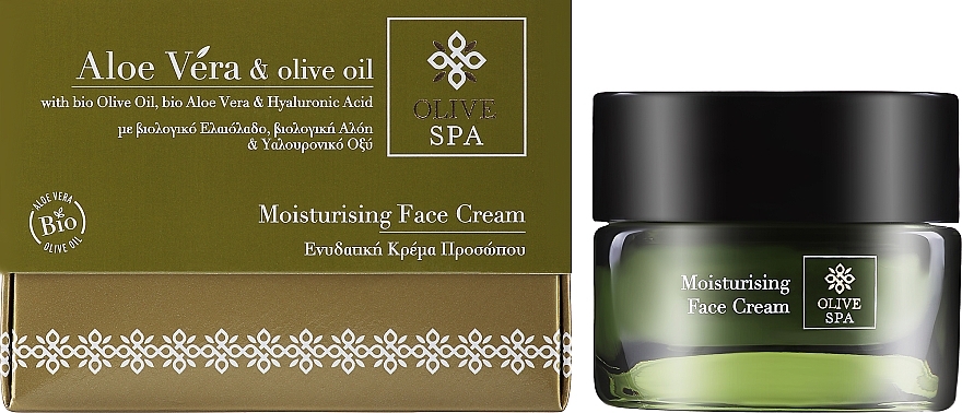 Зволожувальний крем для обличчя з алое - Olive Spa Aloe Vera Moisturizing Face Cream — фото N1