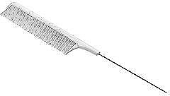 Гребінь для волосся, 7261B - Acca Kappa White Pin Tail Comb — фото N1
