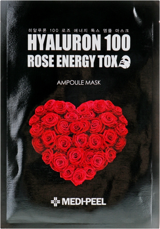 Маска-детокс з екстрактом троянди - Medi-Peel Hyaluron 100 Rose Energy Tox — фото N1