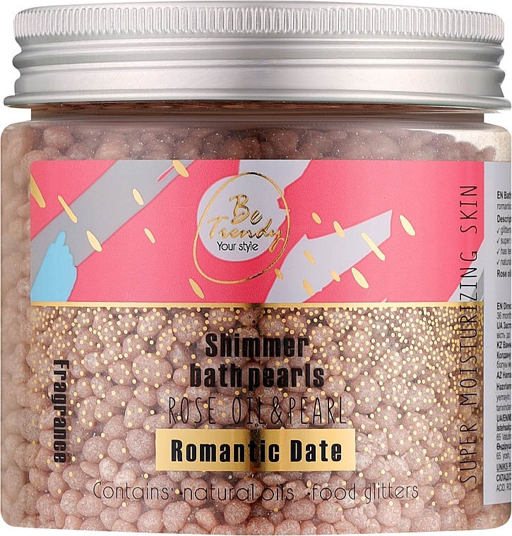 Бісер для ванни "Romantiс Date" - Be Trendy Shimmer Bath Pearl — фото N1