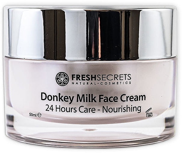 Живильний крем для обличчя "Осляче молоко" - Madis Fresh Secrets Donkey Milk Face Cream 24 Hours Care Nourishing  — фото N1