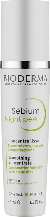 УЦІНКА Розгладжувальний концентрат - Bioderma Sebium Night Peel Smoothing Concentrate * — фото N1