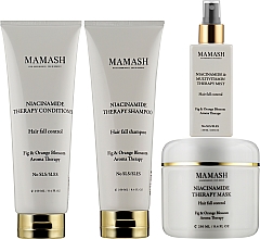 Духи, Парфюмерия, косметика Комплексный набор для волос - Mamash Niacinamide Theraphy Prestige (shm/250ml + cond/250ml + h/mask/250ml + h/spray/100ml)