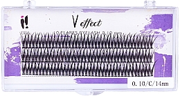 Духи, Парфюмерия, косметика Накладные пучки "Double V Effect", 0.10/C/14 mm - Ibra 10 Flares Eyelash