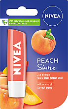 Духи, Парфюмерия, косметика Бальзам для губ "Персиковый блеск" - NIVEA Lip Care Peach Shine Lip Balm