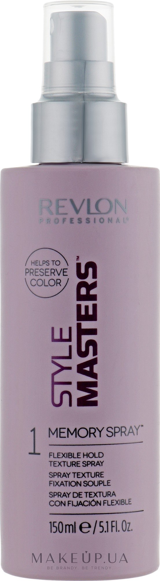 Спрей для волос переменной фиксации - Revlon Style Masters Memory Spray 1 Flexible Hold Texture  — фото 150ml