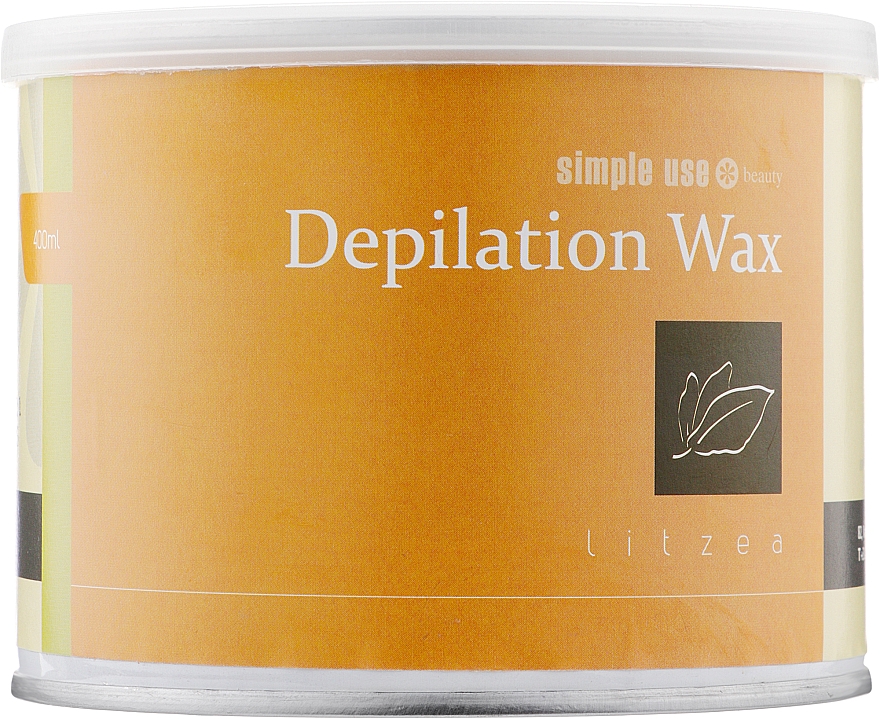 Теплий віск для депіляції в банці "Літцея" - Simple Use Beauty Depilation Wax — фото N1