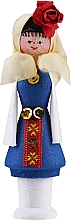 Духи, Парфюмерия, косметика Сувенирный мускал с ароматным маслом, красный цветок и синее платье - Bulgarian Rose Girl