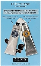 Набір - L'Occitane Hand & Foot Comfort Duo Shea Butter (h/cr/150ml + foot/cr/150ml) — фото N1