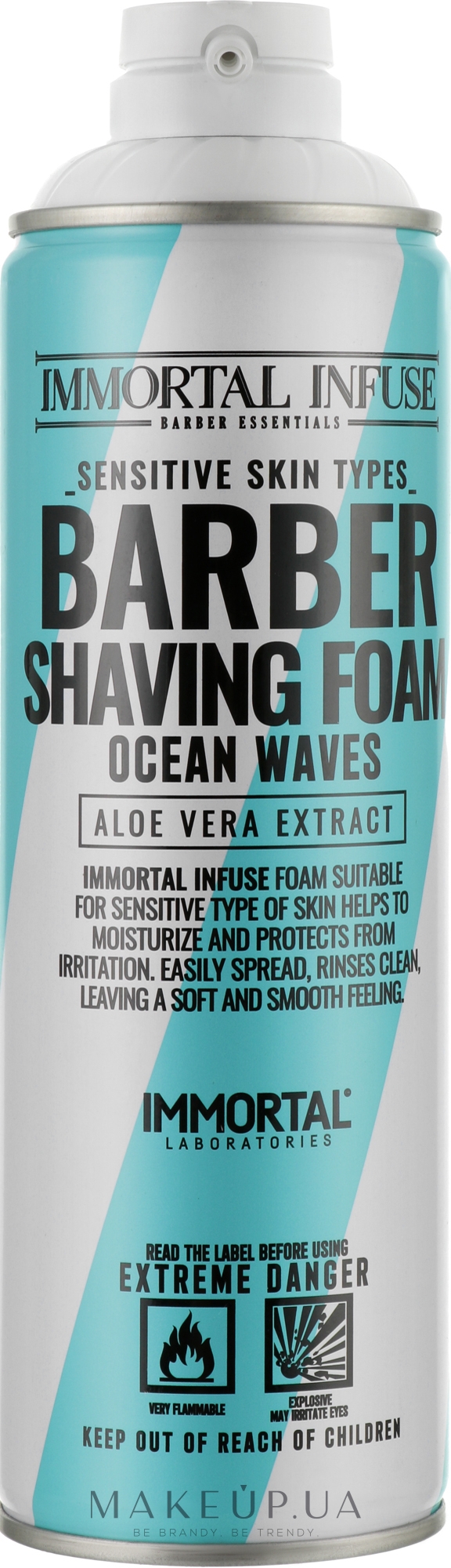Пена для бритья «Морской бриз» - Immortal Infuse For Men Shaving Foam — фото 500ml
