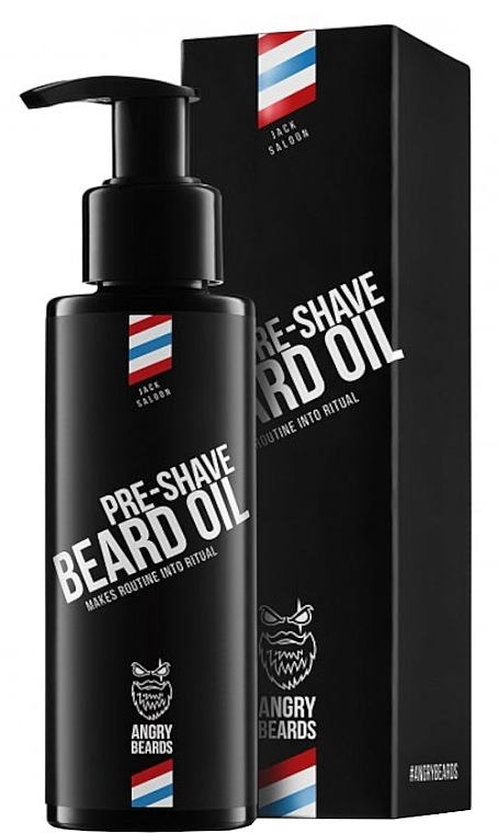 Олія перед голінням - Angry Beards Jack Saloon Pre-Shave Beard Oil — фото N1
