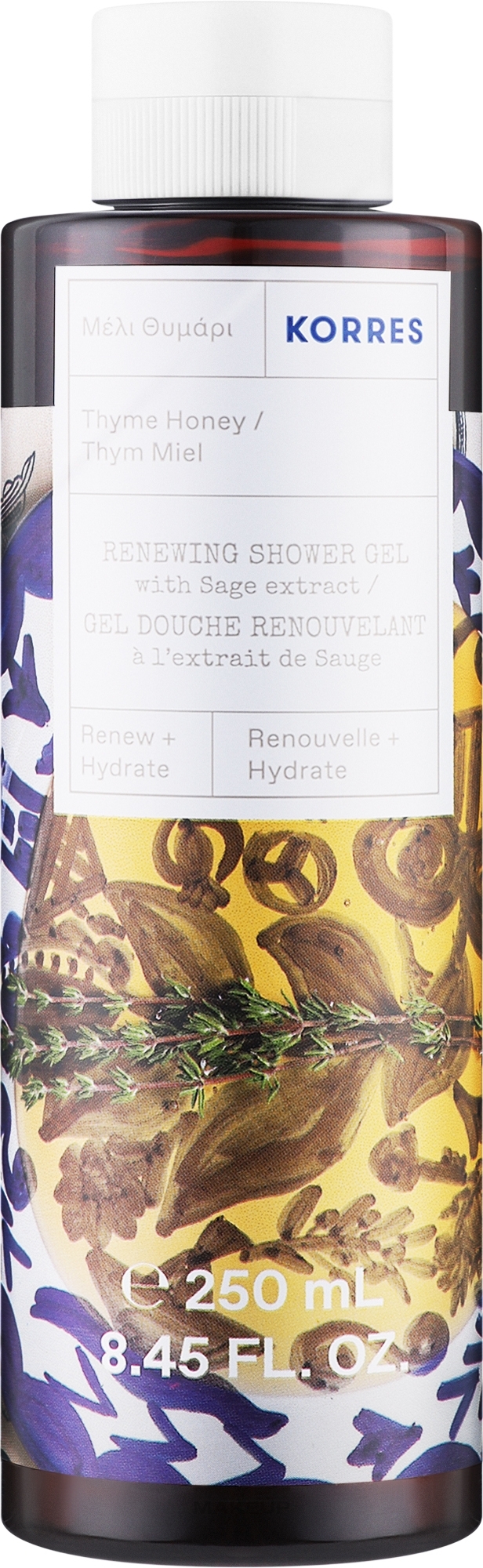 Гель для душу - Korres Renewing Shower Gel Thyme Honey — фото 250ml