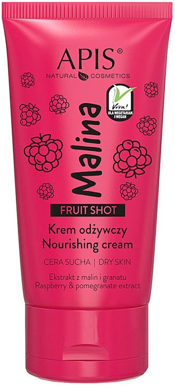 Крем для лица с ароматом малины - Apis Professional Fruit Shot Nourishing Cream — фото N1