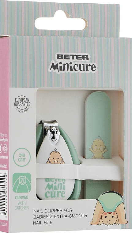 Маникюрный набор детский, мятный - Beter Mini-Cure — фото N1