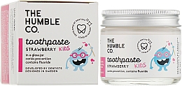 Дитяча зубна паста ремінералізувальна у скляній банці "Полуниця" - The Humble Co. Kids Strawberry Toothpaste — фото N2