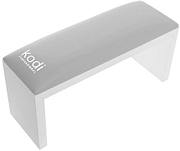 Подлокотник для маникюра на белых ножках, Light Gray - Kodi Professional — фото N1